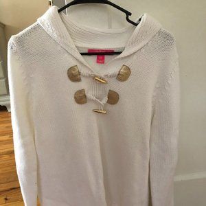White resort sweater